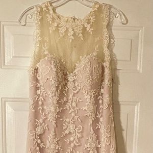 Wedding dress…brand new…never worn…size 14 (not altered)…Peach/Ivory/Nude….bag